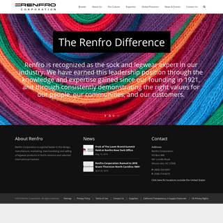 Renfro Corporation | Worldwide Sock Manufacturing
