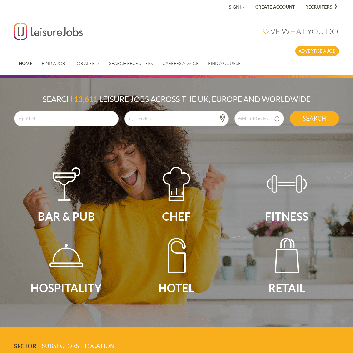Leisurejobs - Home of Hospitality, Sports & Retail Jobs in the UK