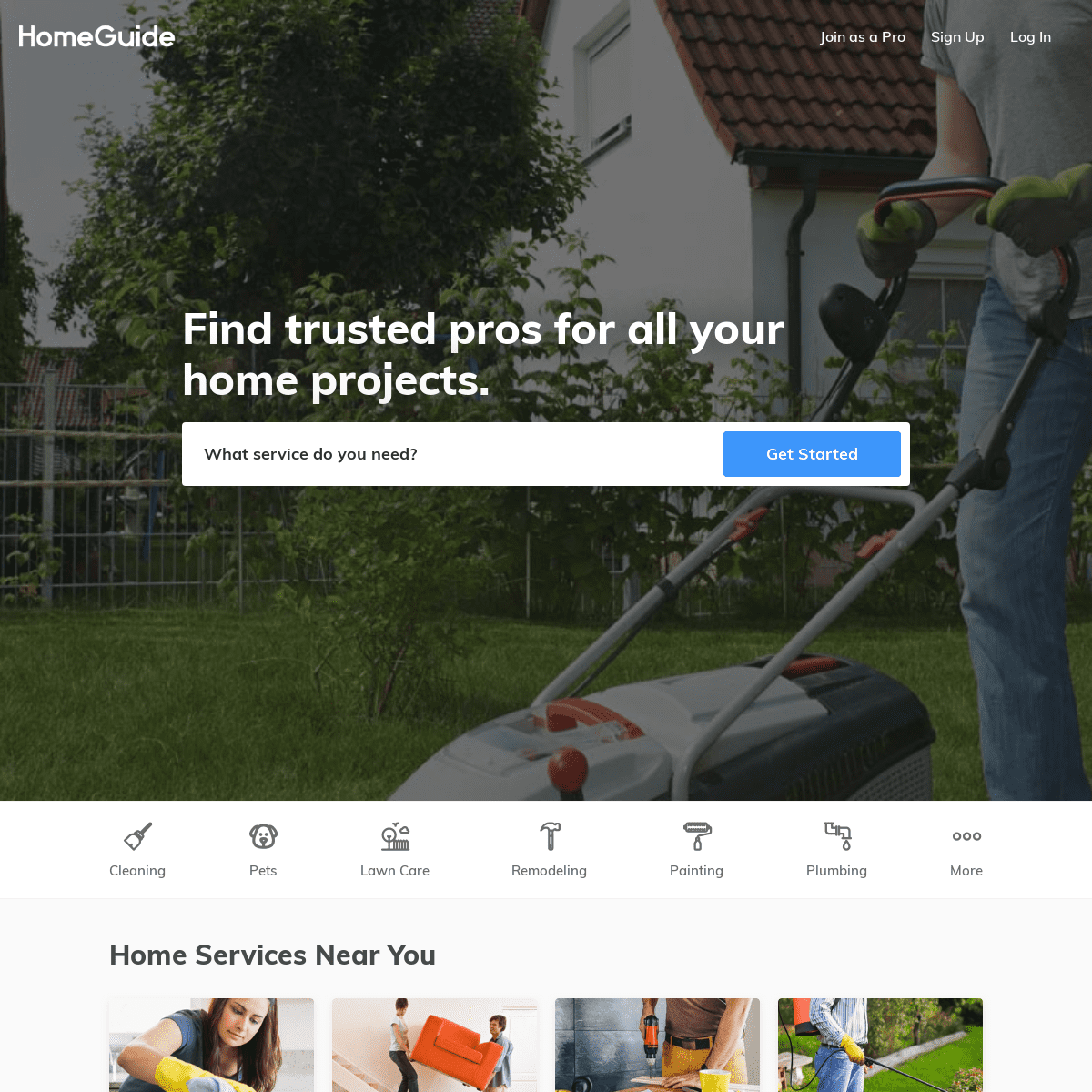 Find Trusted Painters, Plumbers, Maids and more! // HomeGuide