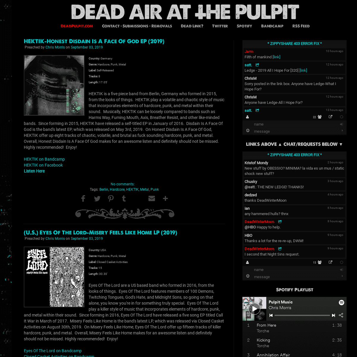 Dead Air At The Pulpit