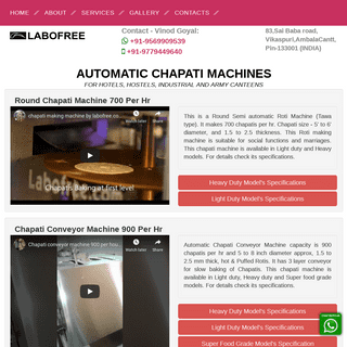 Automatic Roti, Chapati Making Machine & Manufacture for Hotel Price India