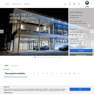 BMW Auto Cobălcescu – showroom şi service BMW