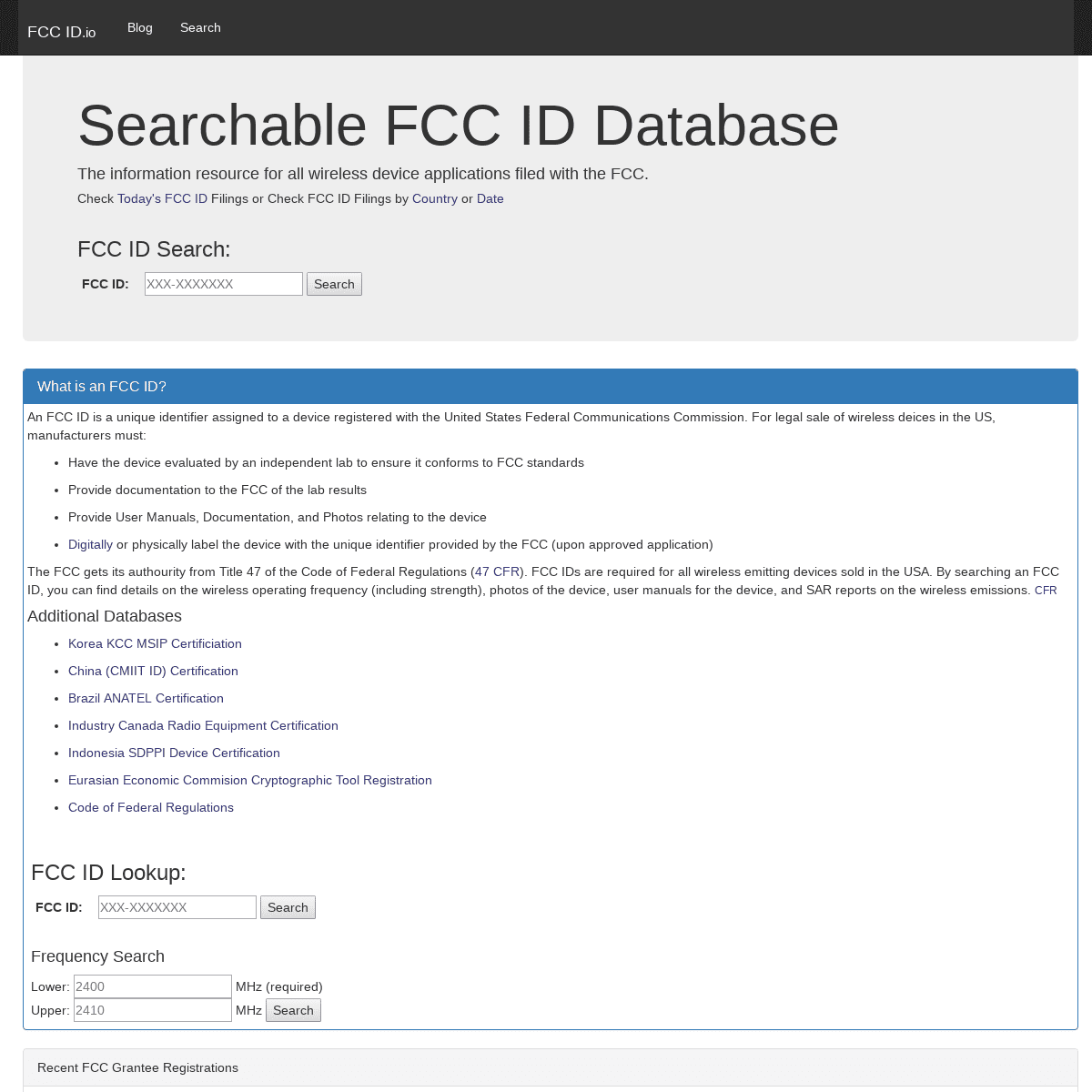 fcc id lookup by vin