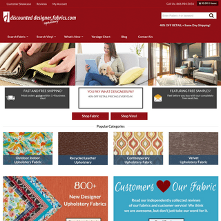 Discounted Designer Upholstery Fabrics And Faux Leathers