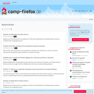 A complete backup of camp-firefox.de