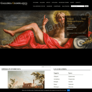  Galleria Giamblanco – Dipinti Antichi