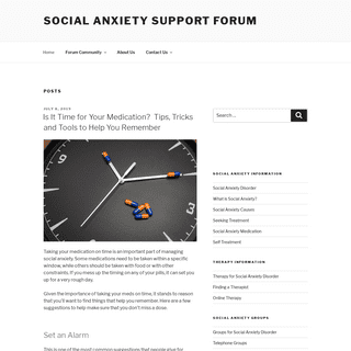 Social Anxiety Support Forum