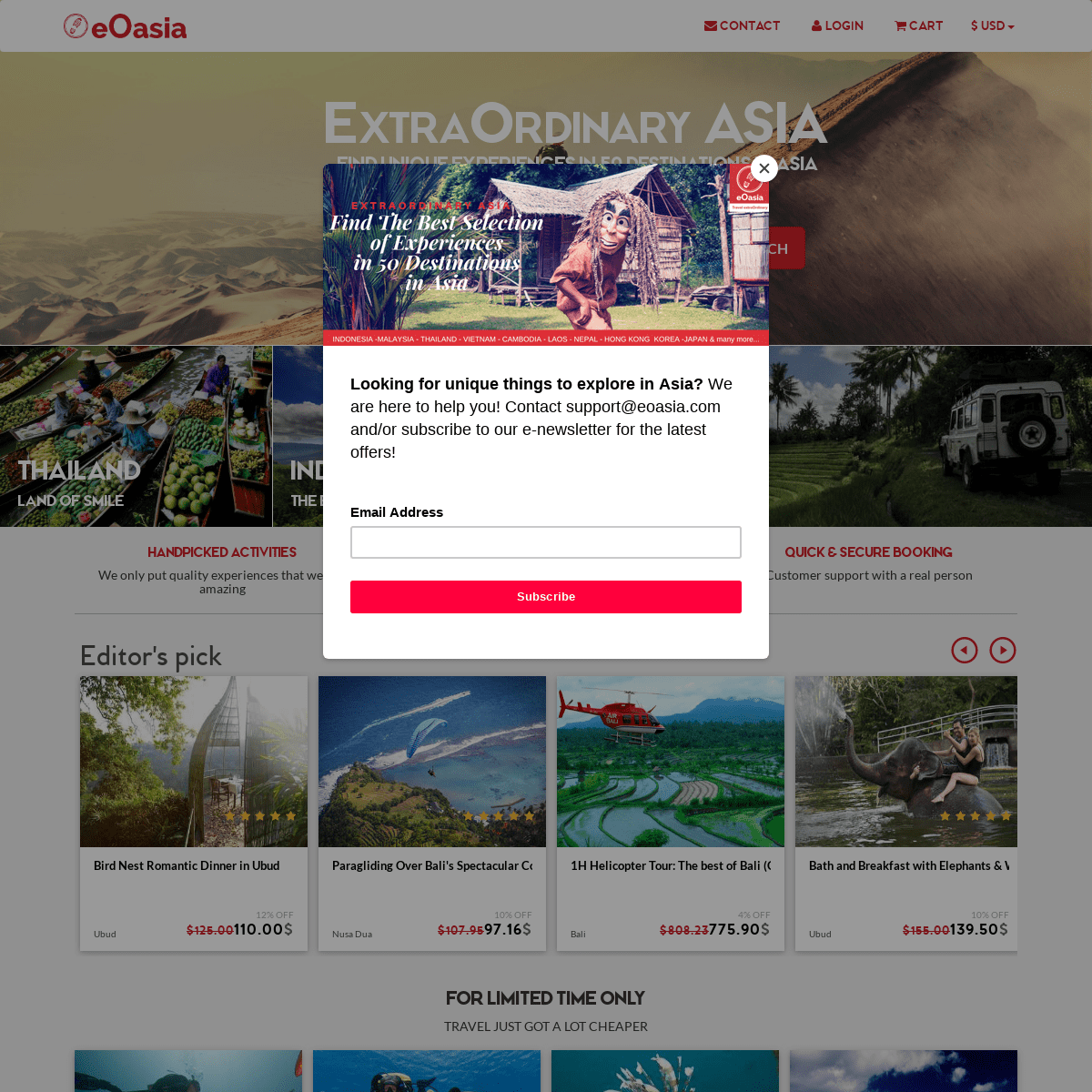 eOasia — Travel Specialist for Activities and Things to Do in Asia