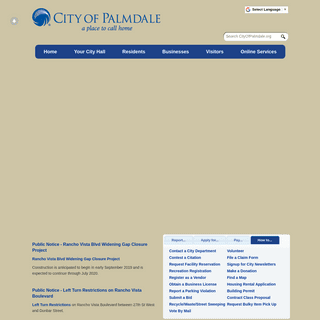 A complete backup of cityofpalmdale.org