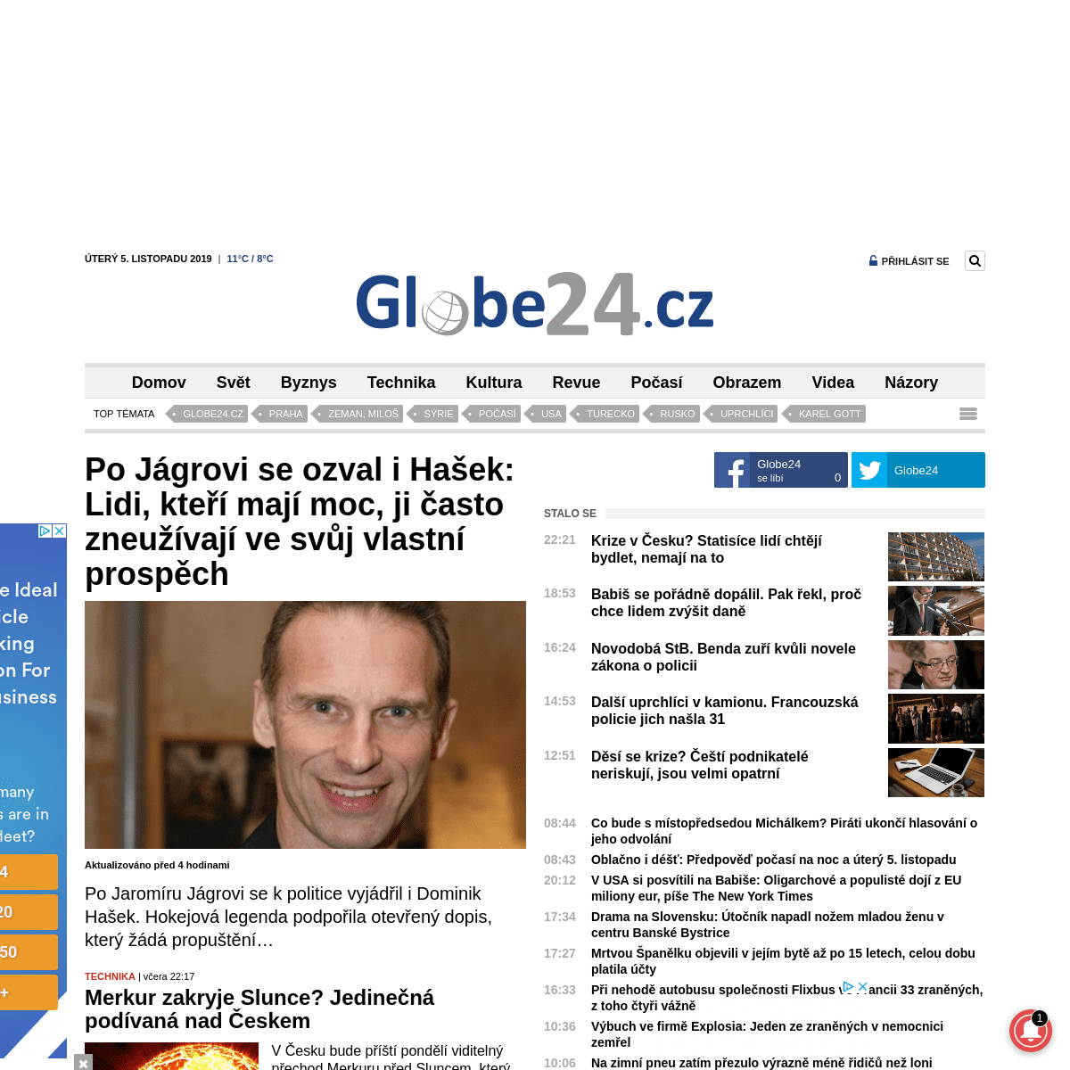 A complete backup of globe24.cz