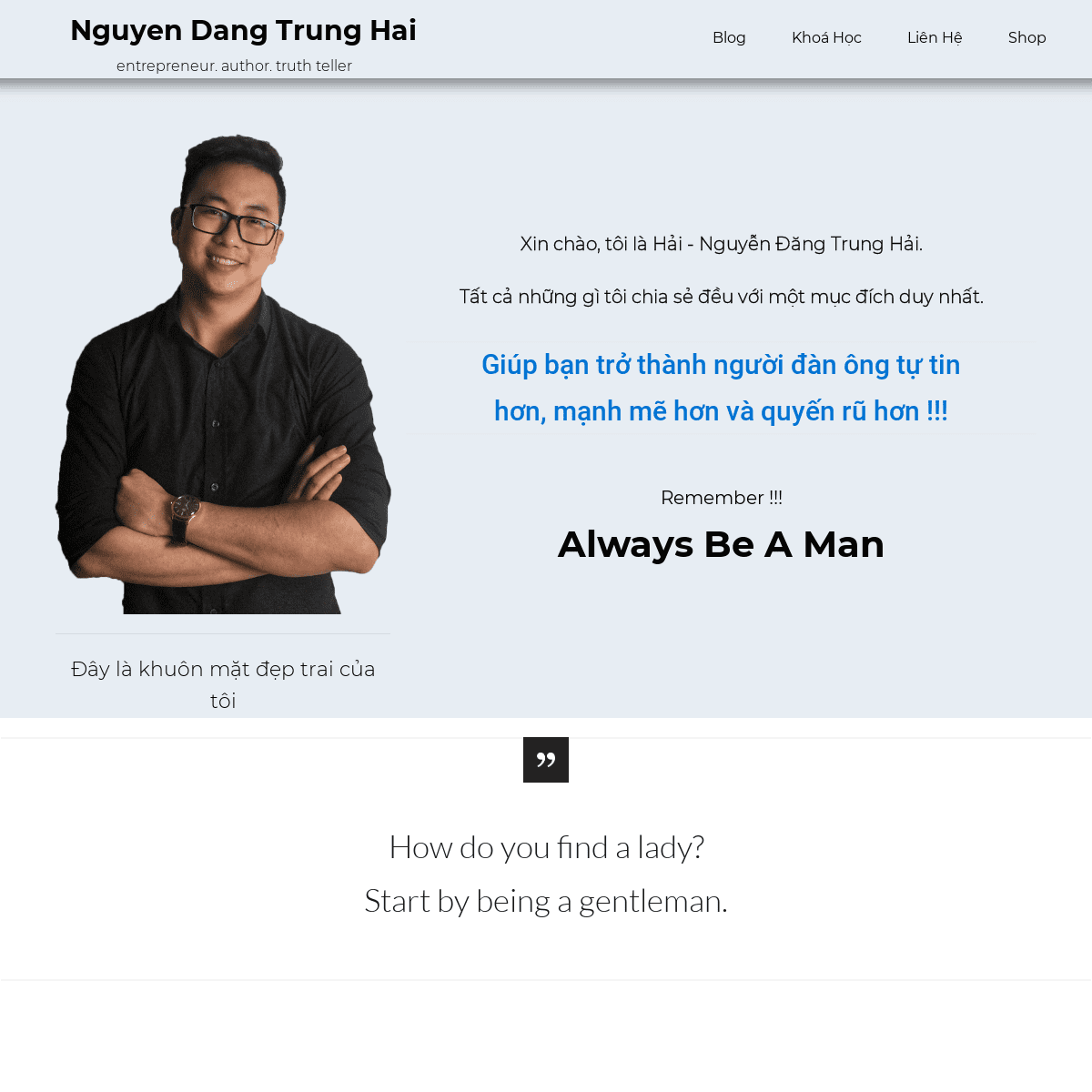 About - Nguyen Dang Trung Hai