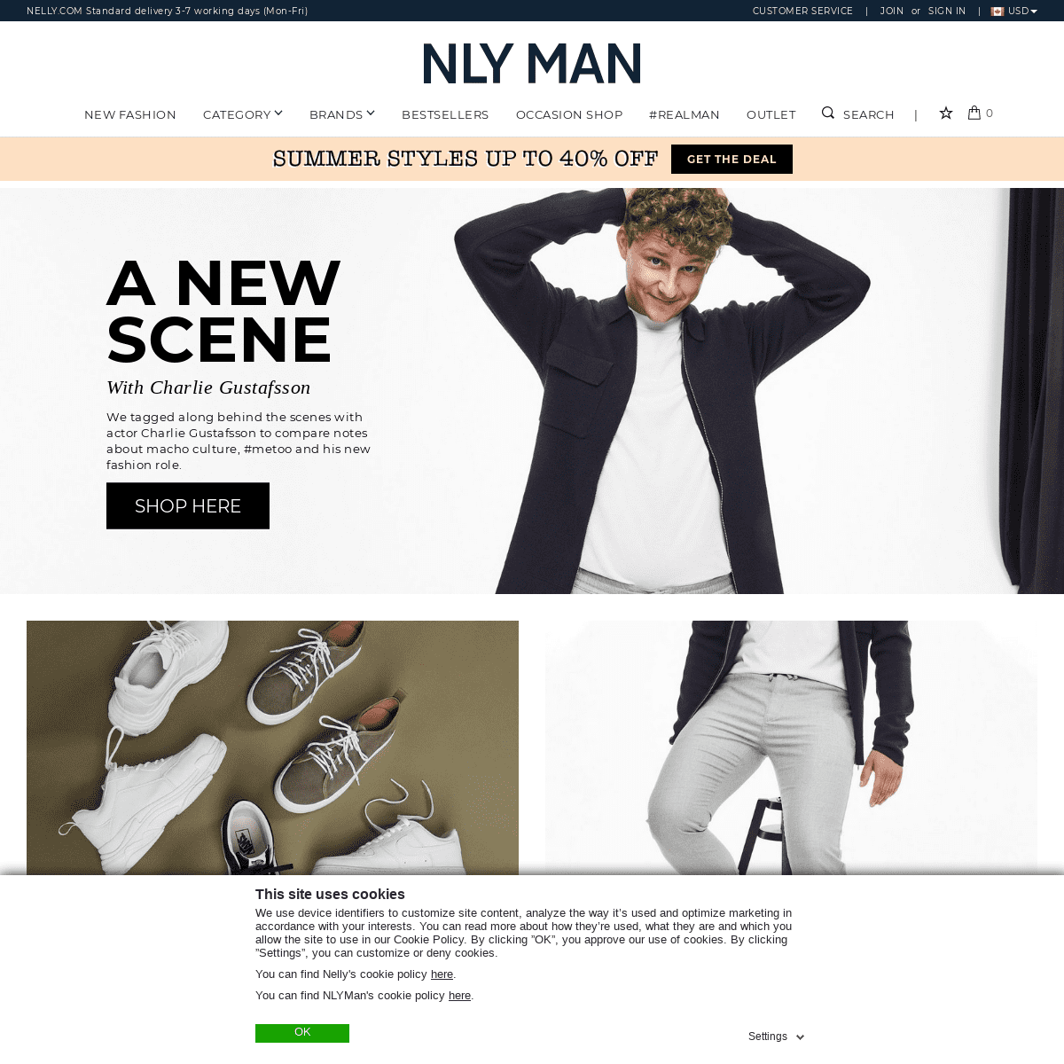 Menswear And Designer Brands Online - NlyMan.com