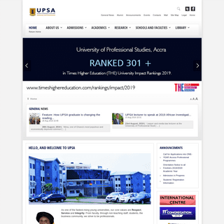 Welcome to UPSA | University of Professional Studies, Accra