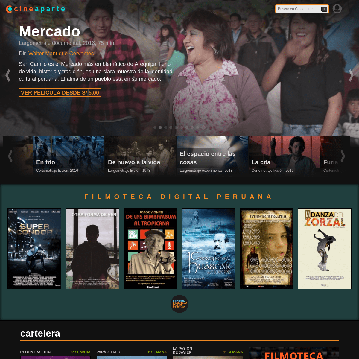 Cineaparte | Descubre el cine peruano | Mira películas en streaming, conoce la cartelera y más...