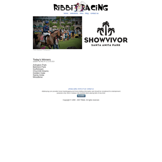Ribbit Racing - Your Complete Source for Thoroughbred Racing Information