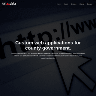 ustaxdata.com - County Tax applications and custom web development