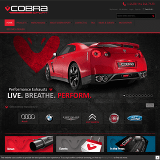 Official Cobra Sport Exhausts Website - Performance Exhaust Systems in Sheffield, UK