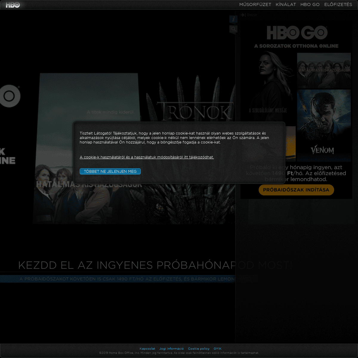 A complete backup of hbo.hu