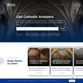 A complete backup of catholic.com