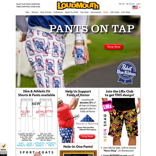 Loudmouth Golf Home - The Most Fun You Can Have With Your Pants On.