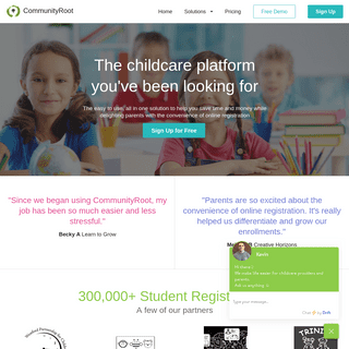 CommunityRoot - Registration Management for After School and Early Childhood Education Programs