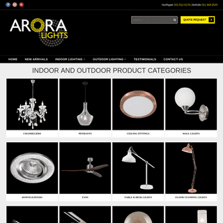 Arora Lights | Since 1987 | South Africa