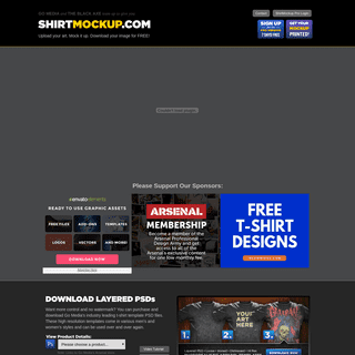 ShirtMockup.com - Upload your art. Mock it up. Download your image for FREE!