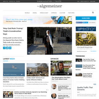 Jewish & Israel News | Algemeiner.com Breaking Alerts, Commentary, Insights Analysis and Blogs