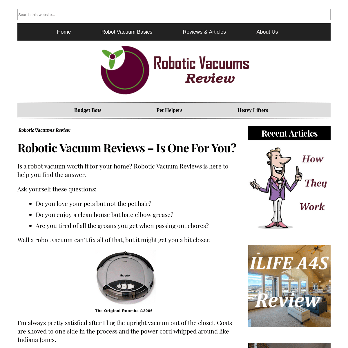 Robotic Vacuum Reviews? Read, Review, and get Ready to Roomba