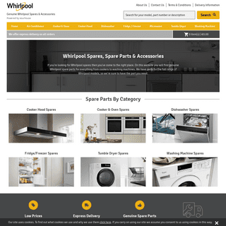 Whirlpool Spares, Parts & Accessories