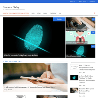 Biometric Today | News, Reports and Articles!