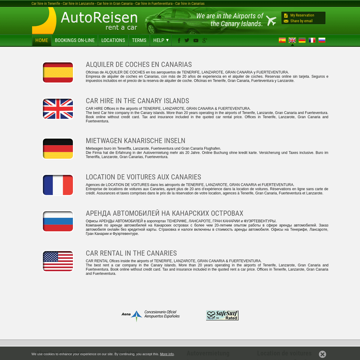 A complete backup of autoreisen.com