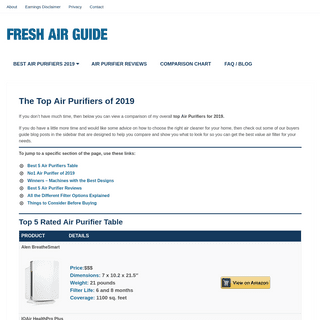 The Top Air Purifiers of 2019 • freshairguide