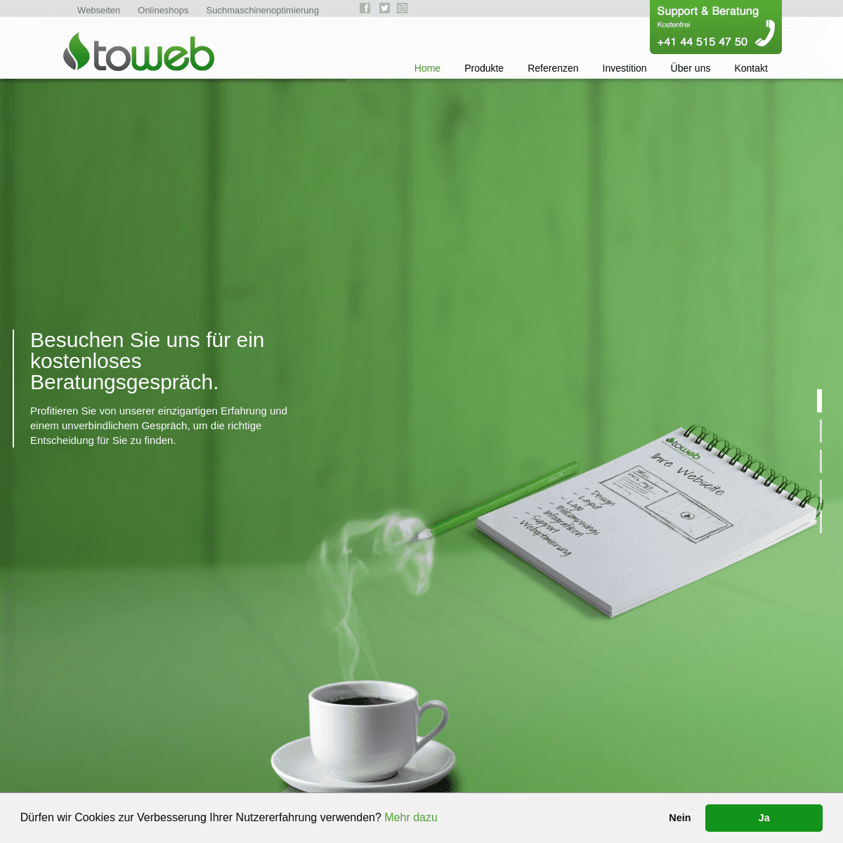 TOWEB: Webagentur für Webseiten, Onlineshops, Suchmaschinenoptimierung (SEO) und Online Marketing