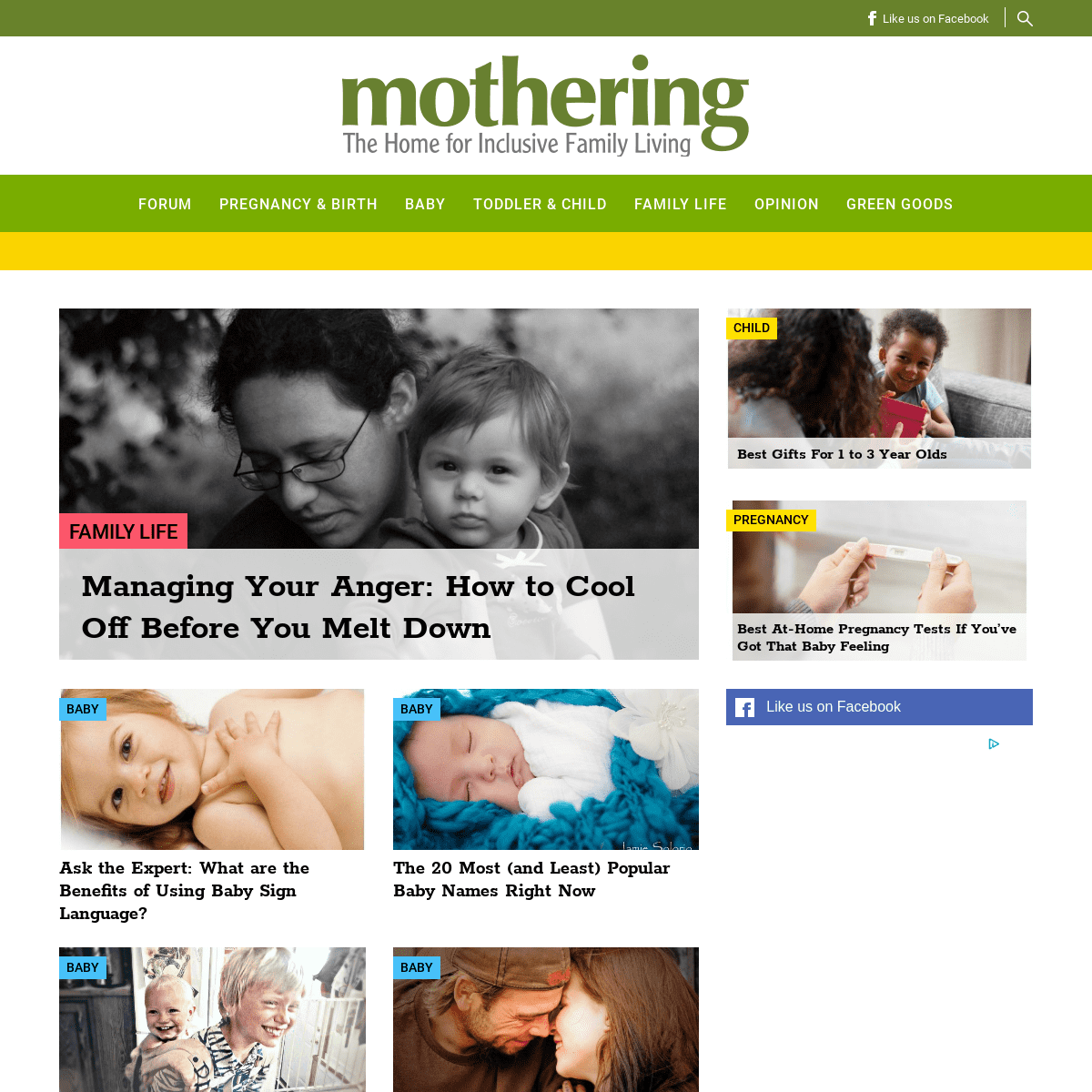 A complete backup of mothering.com