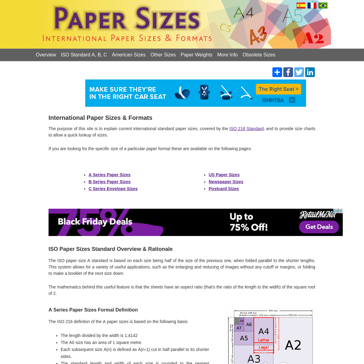 A complete backup of papersizes.org