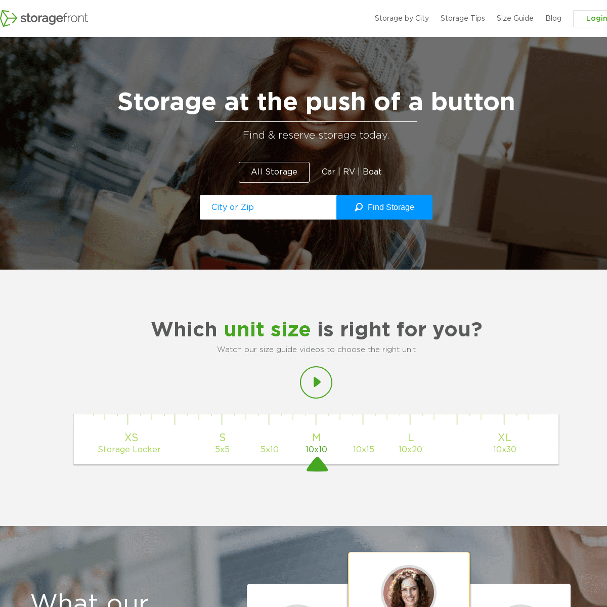 Self Storage Units | StorageFront.com