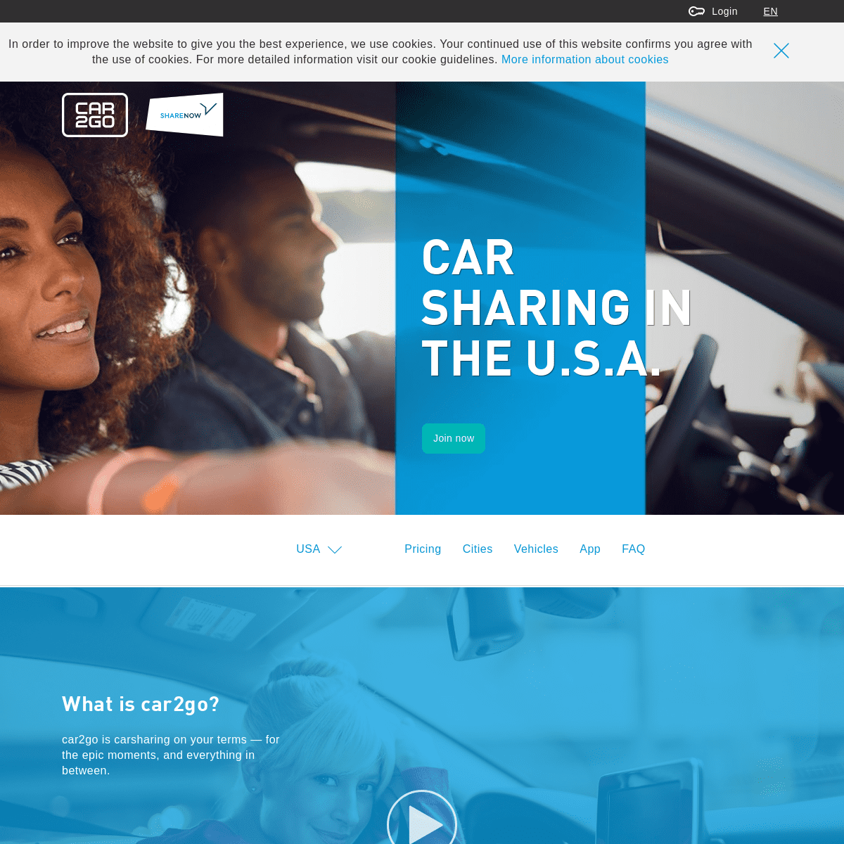 Hourly Car Rental and Car Sharing App | car2go USA