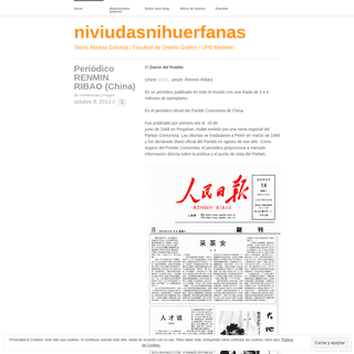 niviudasnihuerfanas | Teoría Módulo Editorial / Facultad de Diseño Gráfico / UPB Medellín
