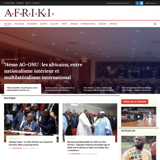 Accueil - AfrikiPresse, L'Actualité d'Afrique