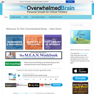 Welcome To The Overwhelmed Brain - Start Here! - The Overwhelmed Brain