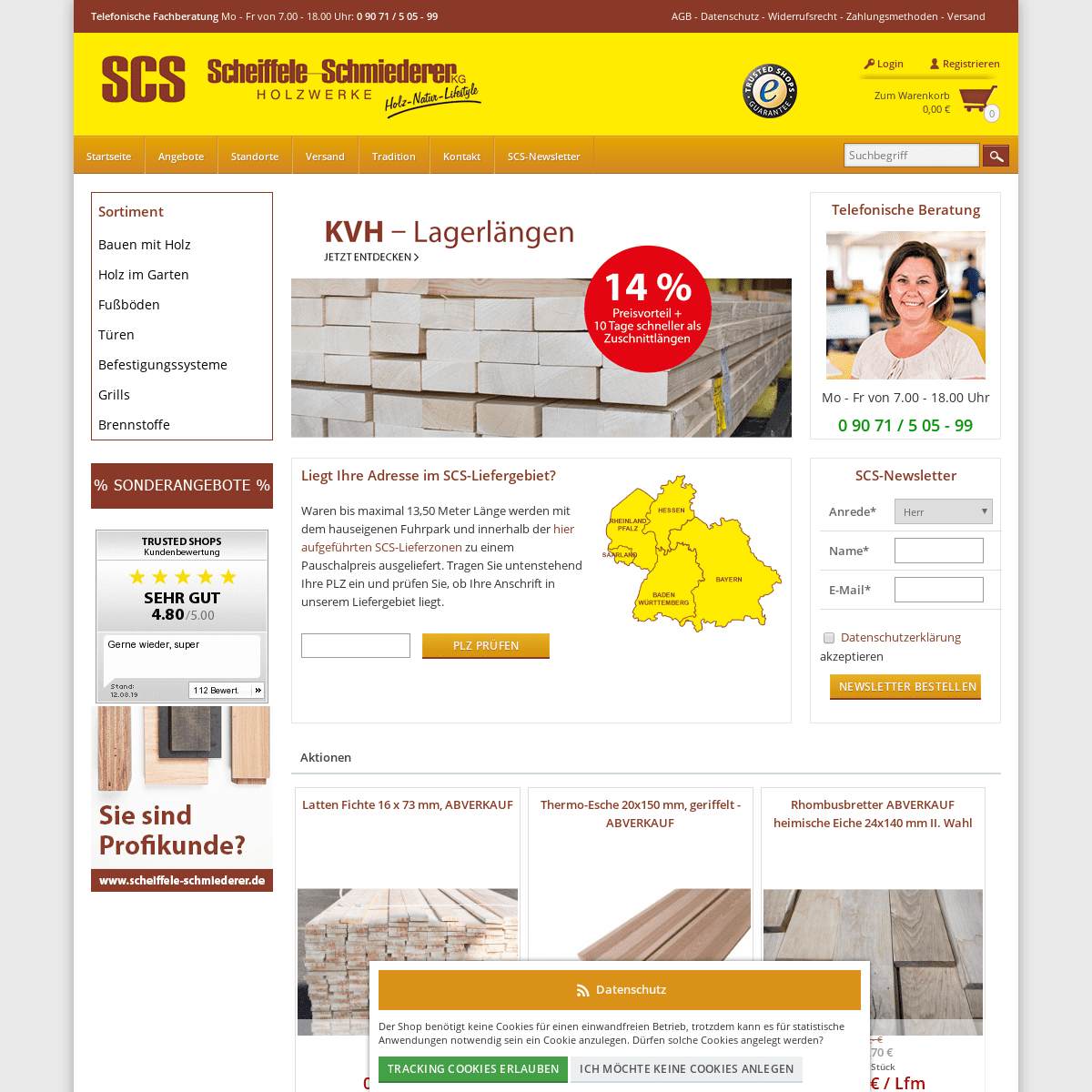 SCS - Ihr Holz-Online Shop
