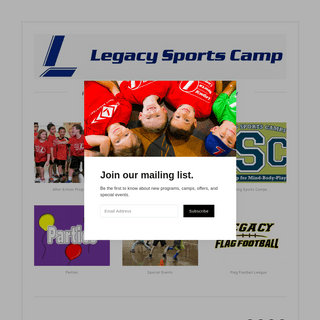 Legacy Sports Camp | Youth Sports Programs
