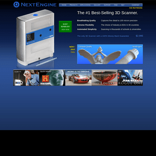 NextEngine 3D Laser Scanner