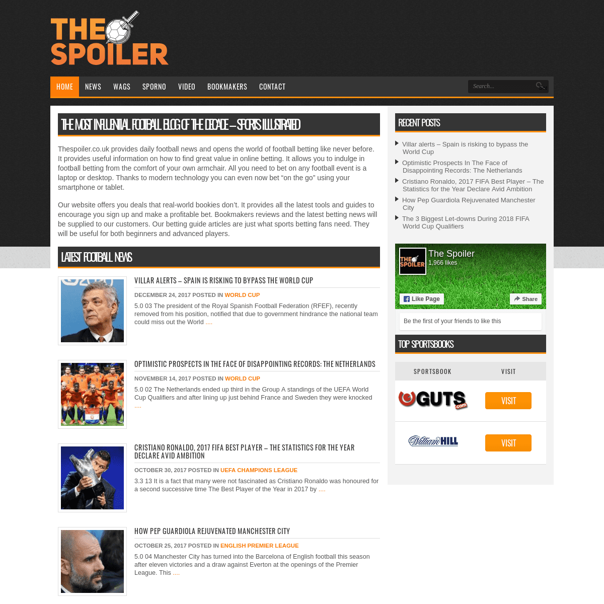 A complete backup of thespoiler.co.uk