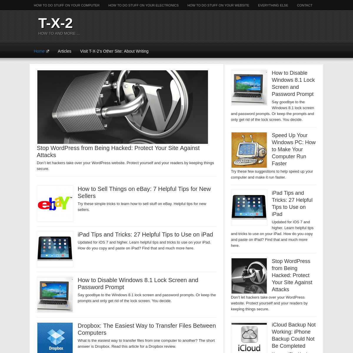 T-X-2 | How to and more ...