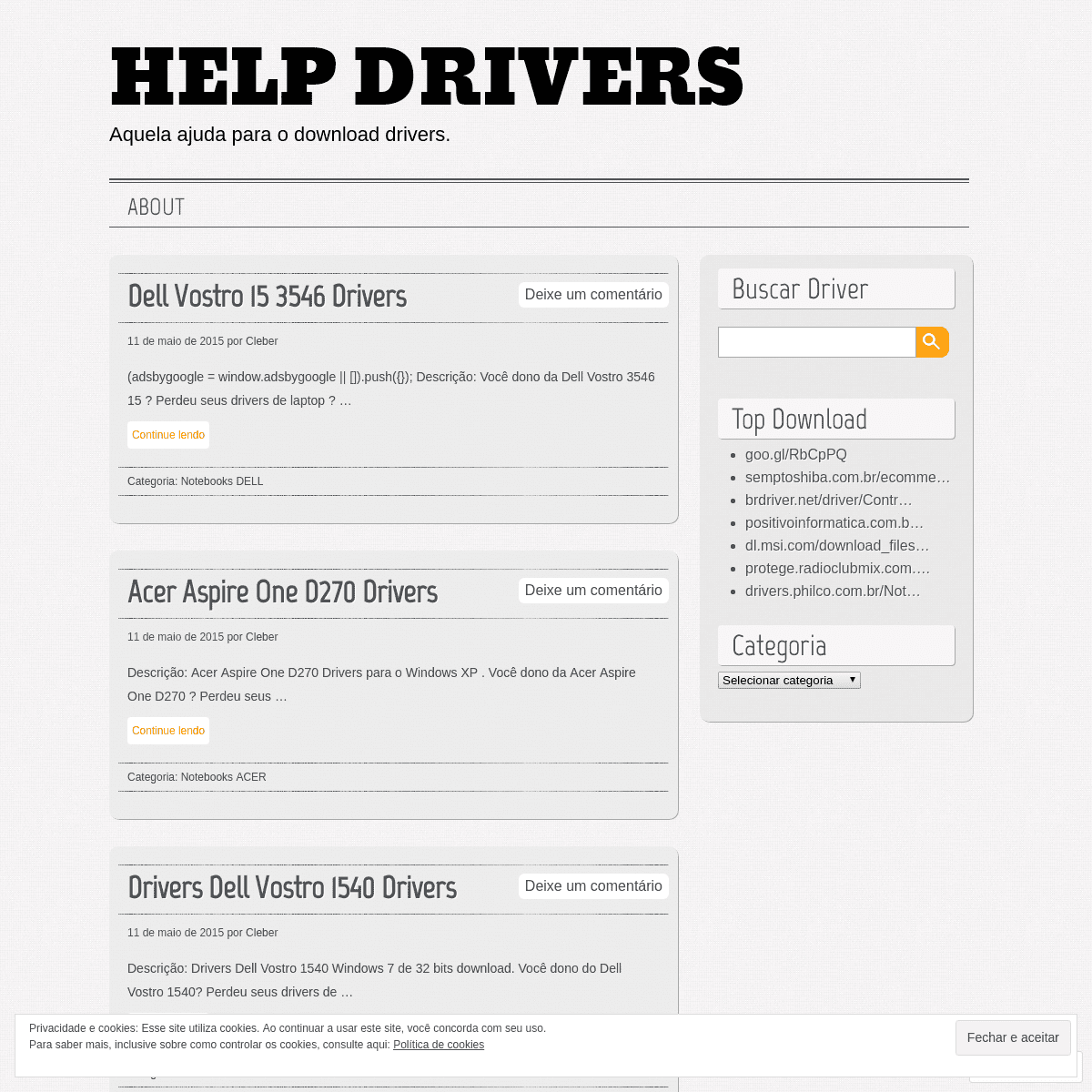 Help Drivers | Aquela ajuda para o download drivers.