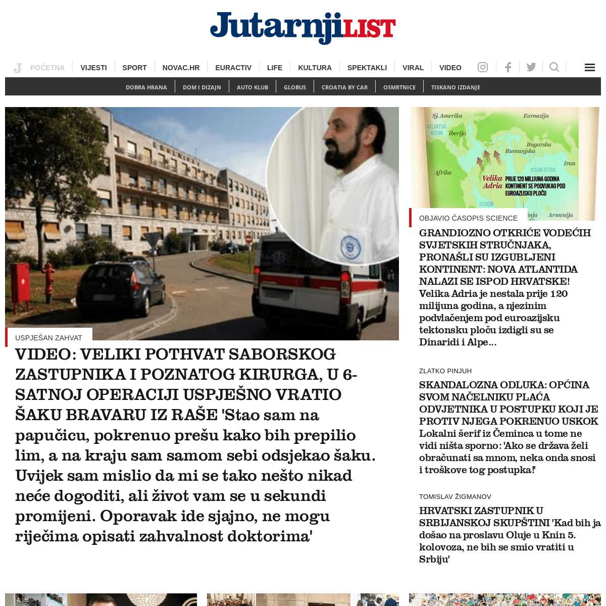 Jutarnji.hr online portal - Jutarnji List