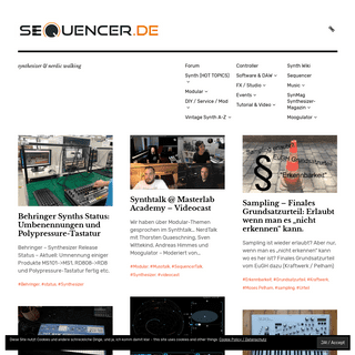Sequencer-Blog & Synthesizer & Musik News - sequencer.de