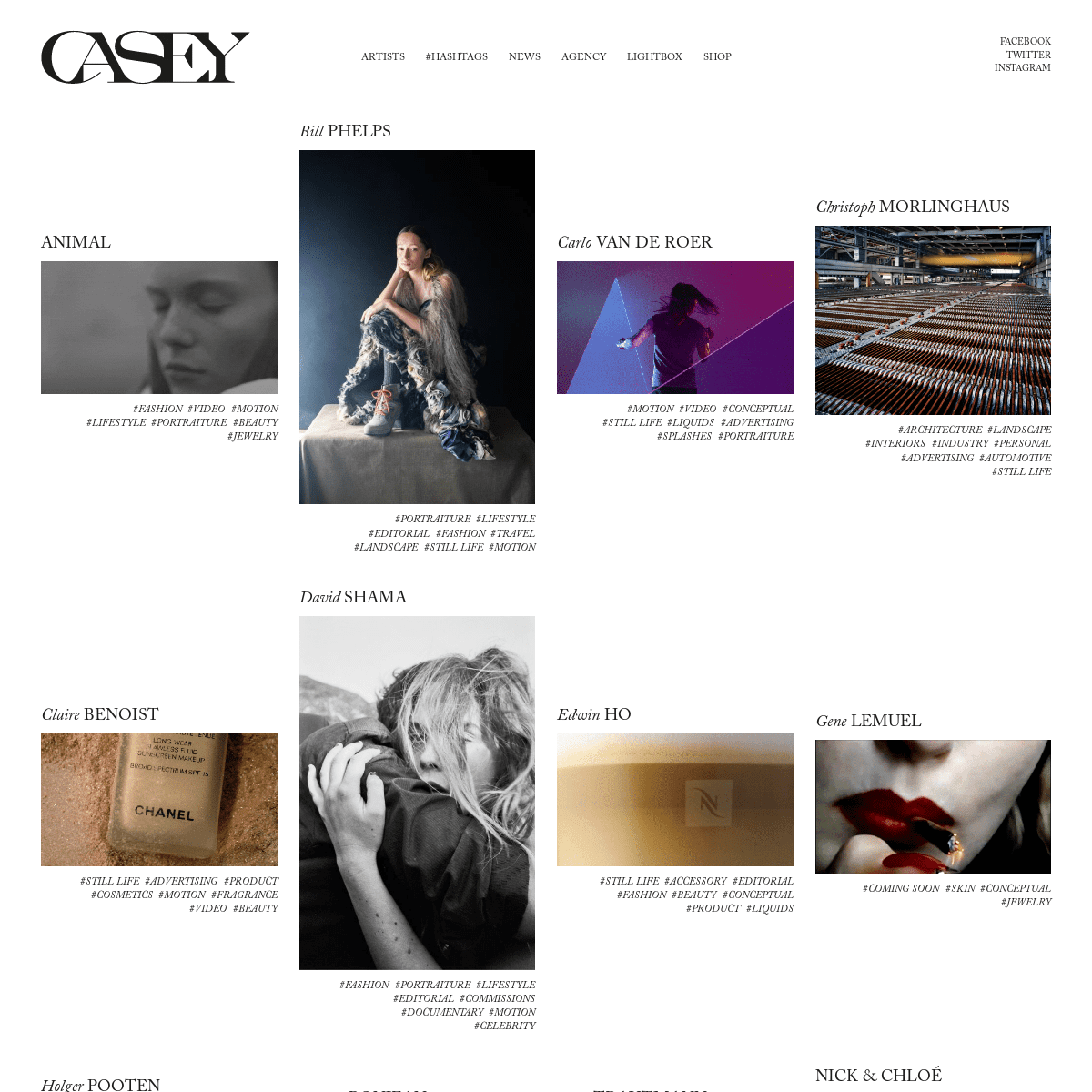 we are CASEY - an artists agency
